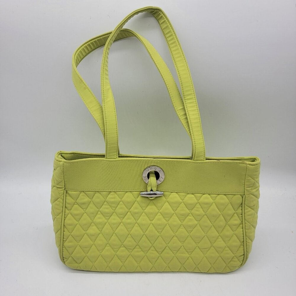 Vera Bradley Bag‎ Light Lime Green Quilted Handbag Purse